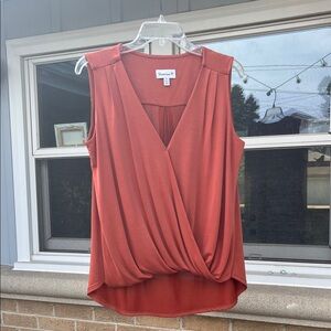 Veronica M Rust Sleeveless Blouse